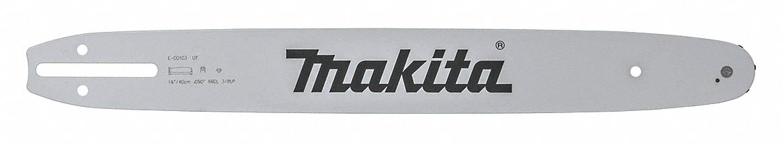 Guide Bar: 16 in Compatible Bar Lg, 3/8 in, 0.05 in Gauge, 56 Links
