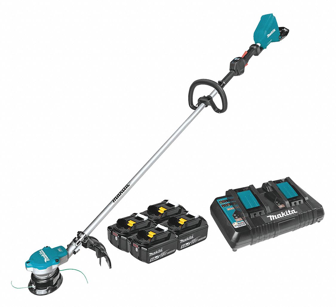 MAKITA String Trimmer Kit, Battery Fuel Type, 15 in Cutting Width