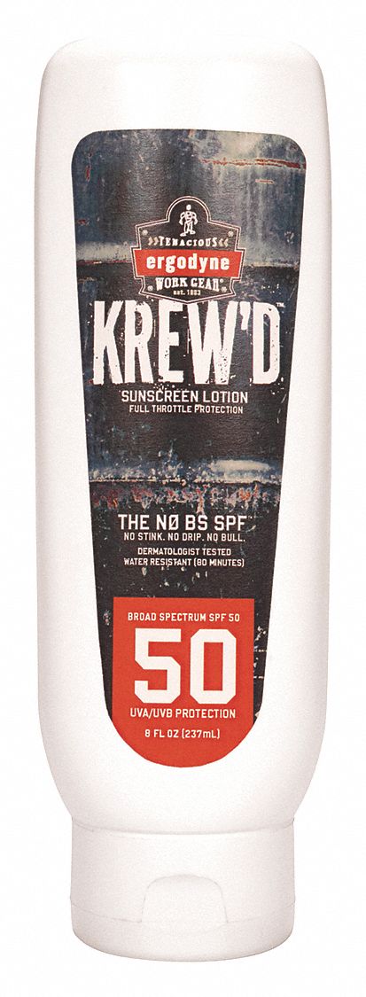 Sunscreen: Lotion, Bottle, 8 oz, 1 Count, SPF 50