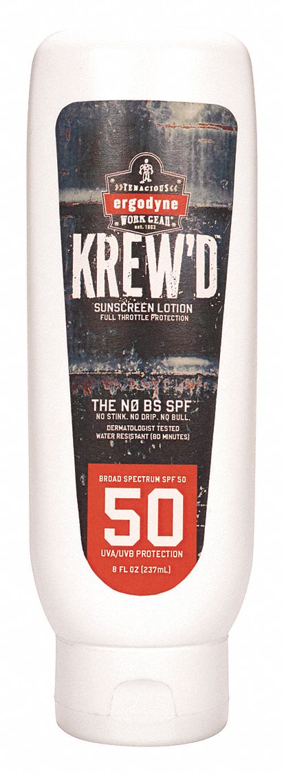 Sunscreen: 50 SPF, Lotion, 8 oz