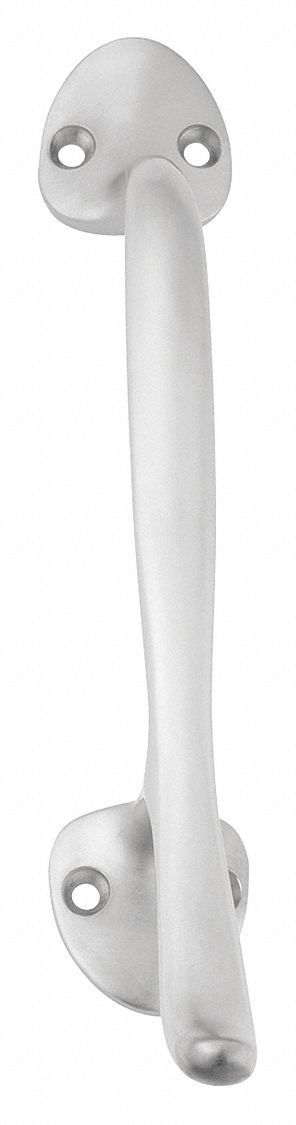 Door Pull: 1 13/16 in Wd, 8 3/4 in Ht, Chrome