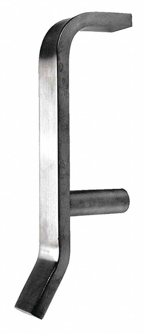 Door Pull: 2 1/8 in Wd, 8 1/8 in Ht, Stainless Steel