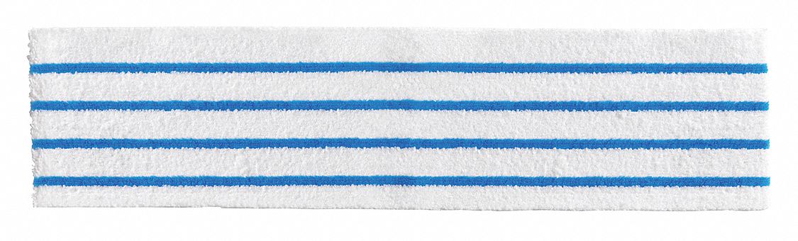 Dry Pad: Microfiber, 5 in Wd, 18 in Dp, White, 150 PK