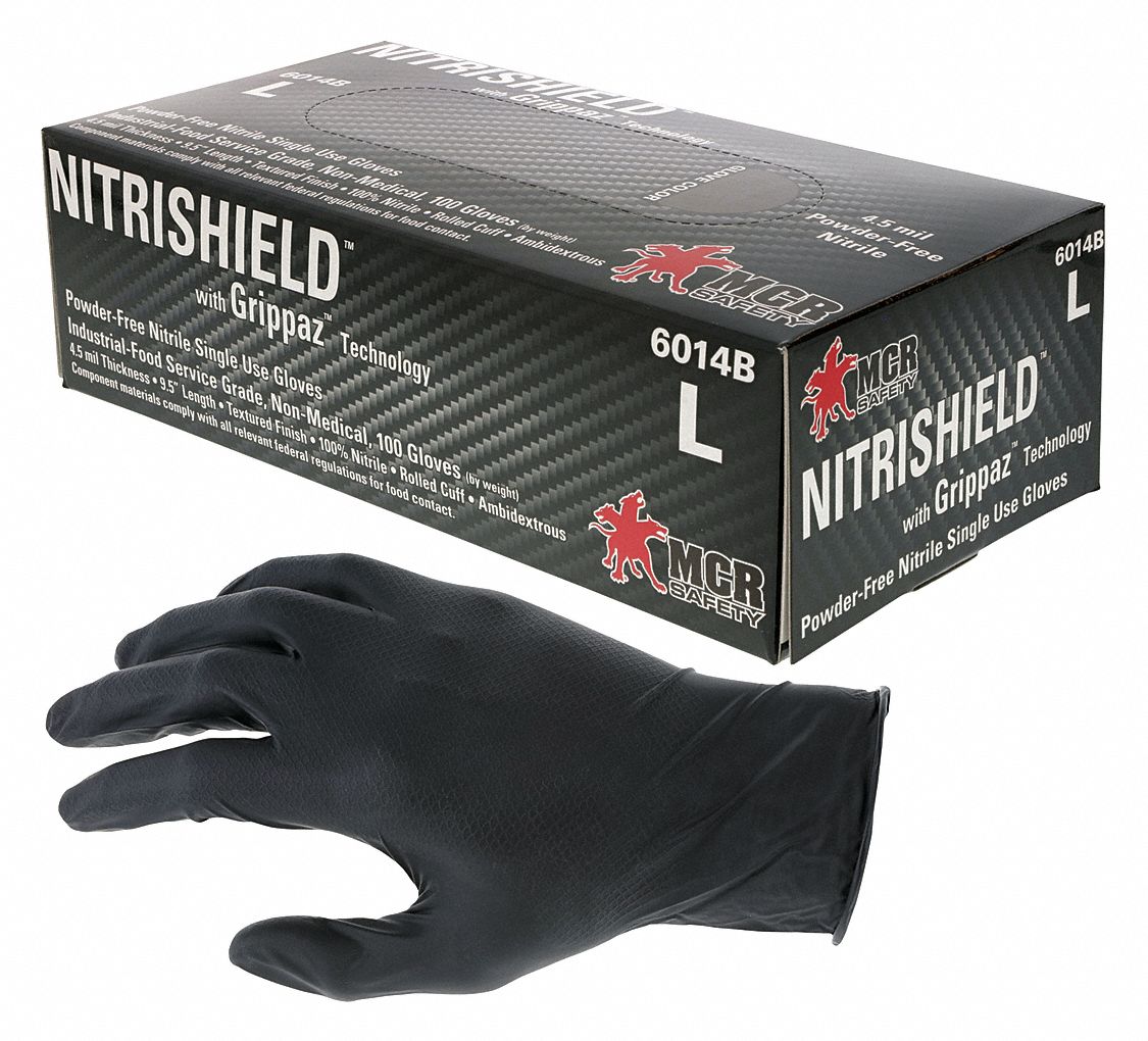 MCR SAFETY, Food-Grade/Gen Purpose, S ( 7 ), Chemical Resistant Gloves ...