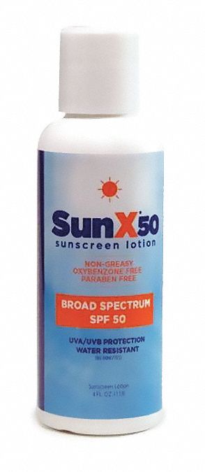 Sunscreen: 50 SPF, Lotion, 4 oz