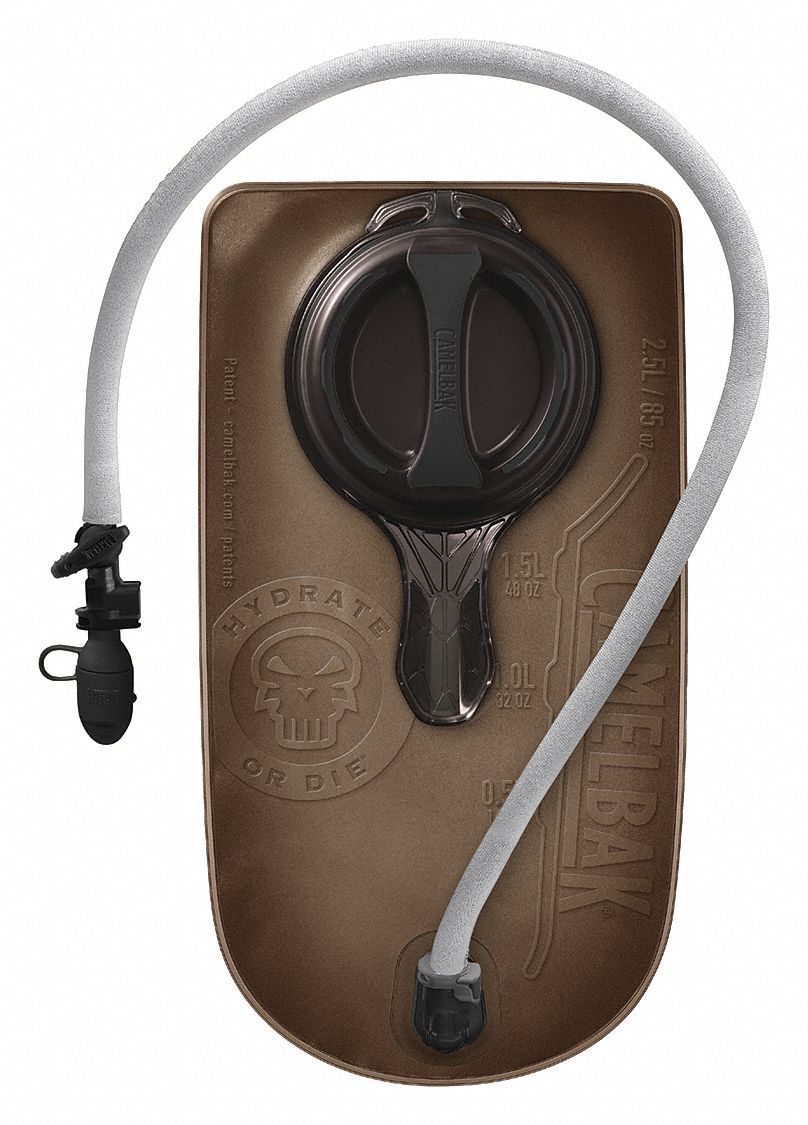 Reservoir Pack: Black, 85 oz Capacity - Max, Polyurethane, 14 5/16 in Overall Lg