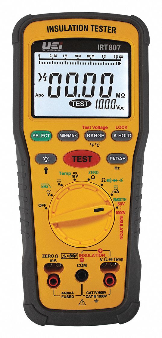UEI TEST INSTRUMENTS, Insulation Resistance Tester 60JD03IRT807N