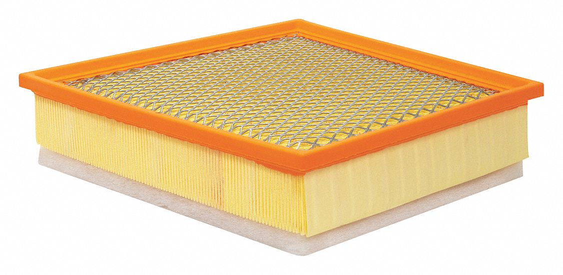 Panel Air Element: Panel, Engine, Rectangular, Panel, 11 1/32 in Overall Lg, Buses