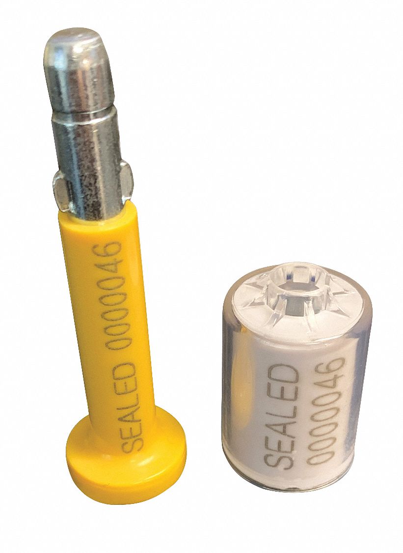 DUALFLEX Bolt Seal, Yellow Bolt, White Lock 60JJ68S510401010610