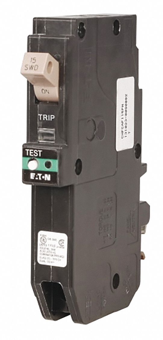 EATON Circuit Breaker, Amps 20 A, Circuit Breaker Type Combination Arc