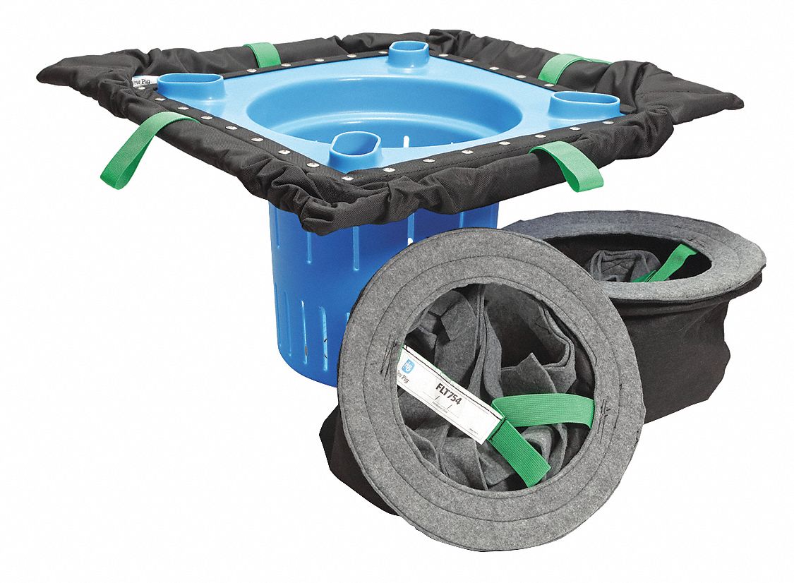 PIG, 32 in L x 32 in W x 16 1/2 in H, Debris/Oil/Sediment/Trash, Storm