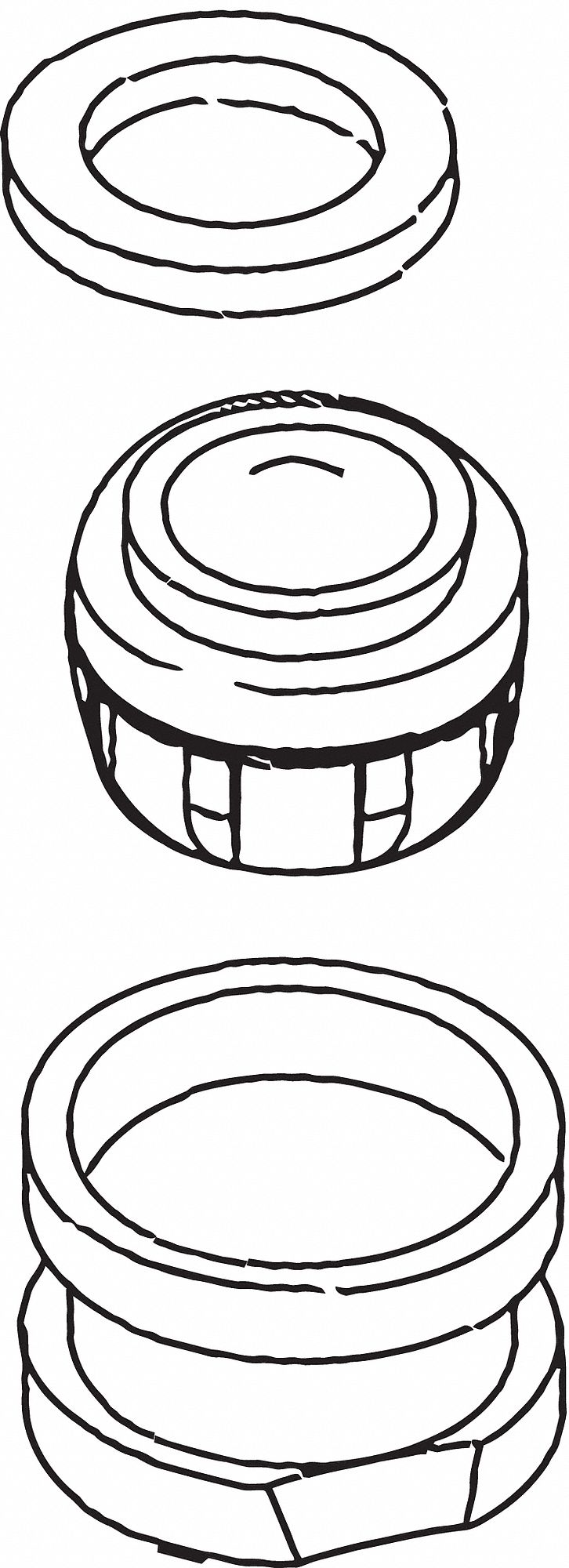 Aerator: 1.5 gpm Flow Rate, Aerated Flow Outlet, Metal, Chrome Finish, Male