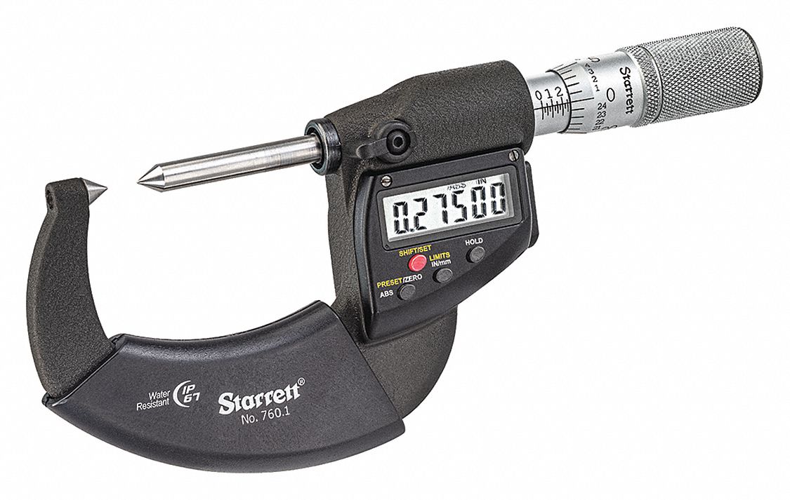 STARRETT, Digital Screw Thread Comparator Micrometer 60KC56760.1FL