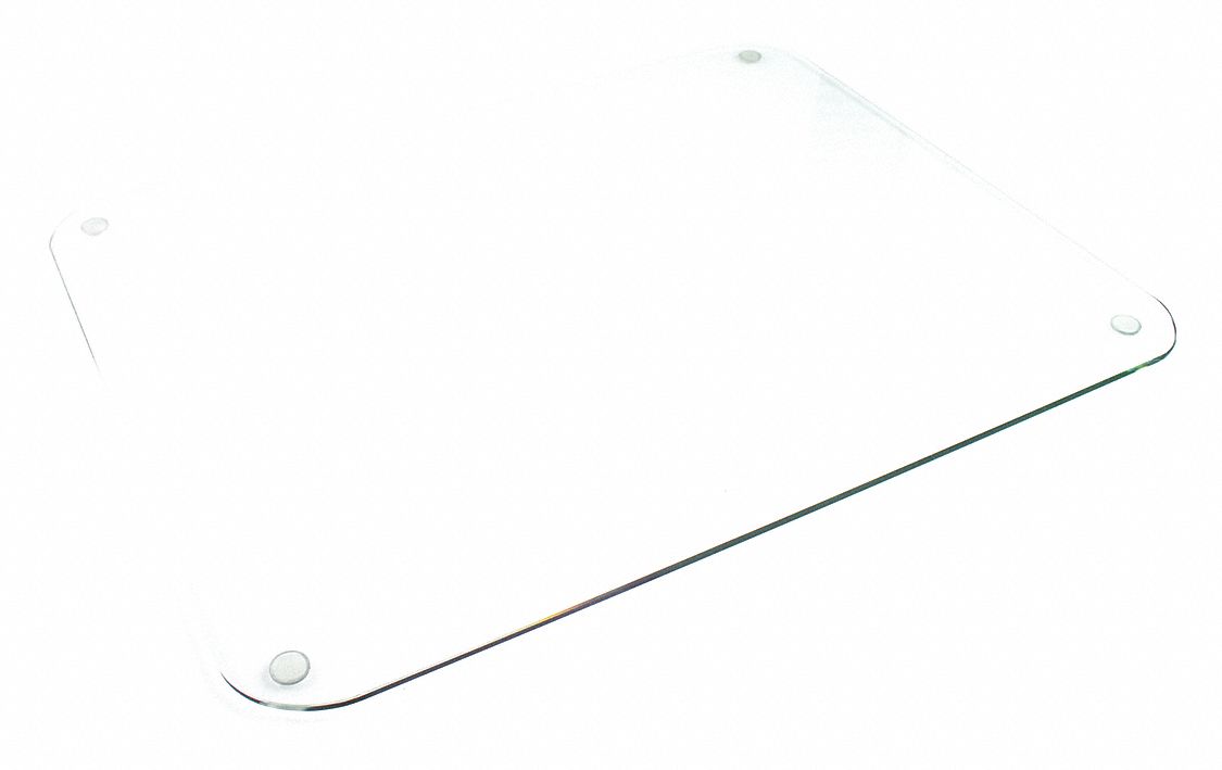 DESKTEX Glacier Glass Mat, Desk Pad, 20" x 36" 60KC85FCDE2036G