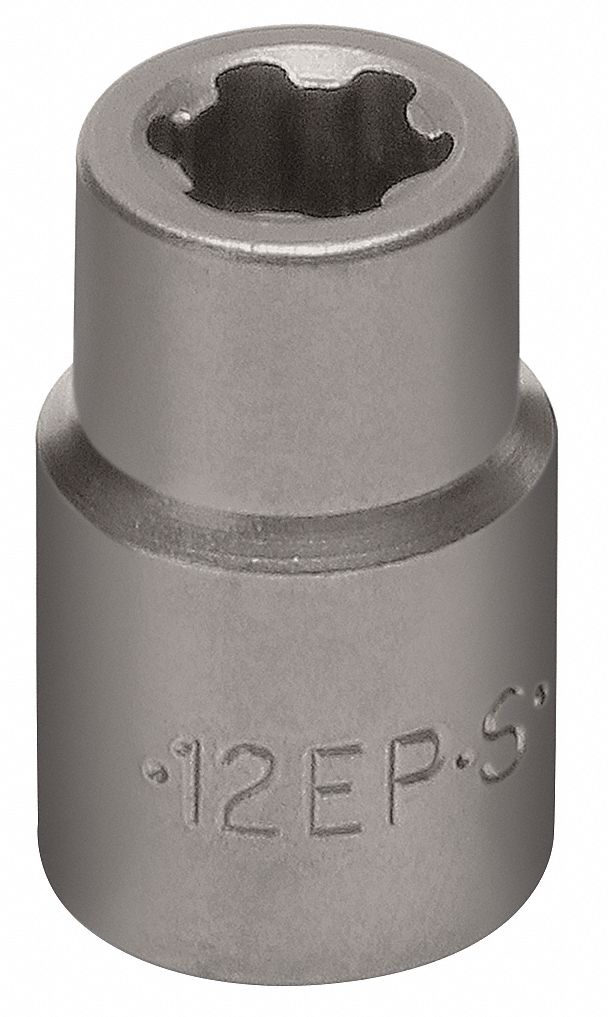Nonsparking Socket: 3/8 in Drive Size, EP12 Socket Size, 6-Point, Std