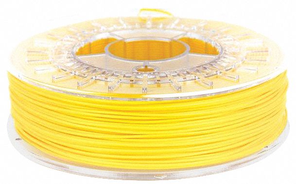 3D Printing Filament: Signal Yellow, 1.75 mm Dia, 383°F (195°C) Min. Extrude Temp