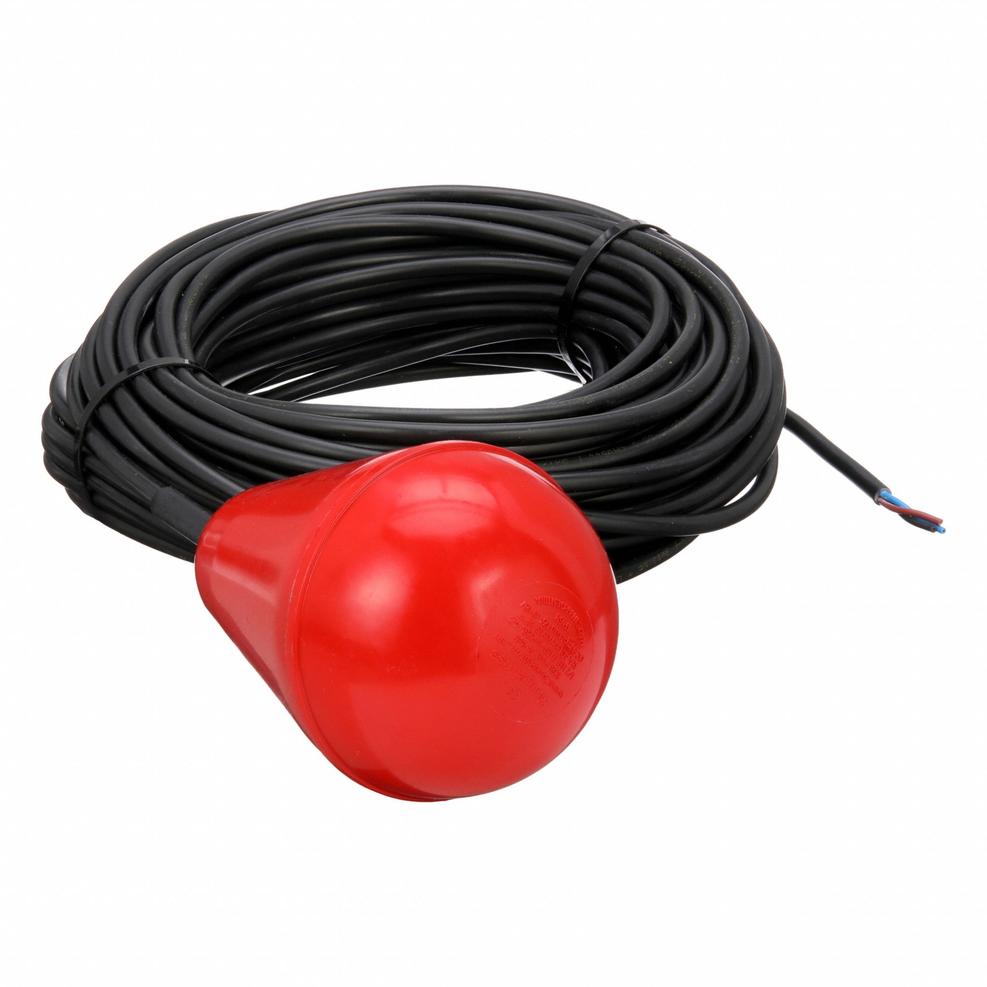 FLOAT SWITCH, NARROW-ANGLE, NORMALLY OPEN OR NORMALLY CLOSED (PUMP DOWN OR UP), 13 A, 100FT, 230VAC/120VAC