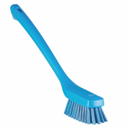 932908-8 Vikan Soft Bristle Hand Scrub Brush, 2 x 7 inch, Blue