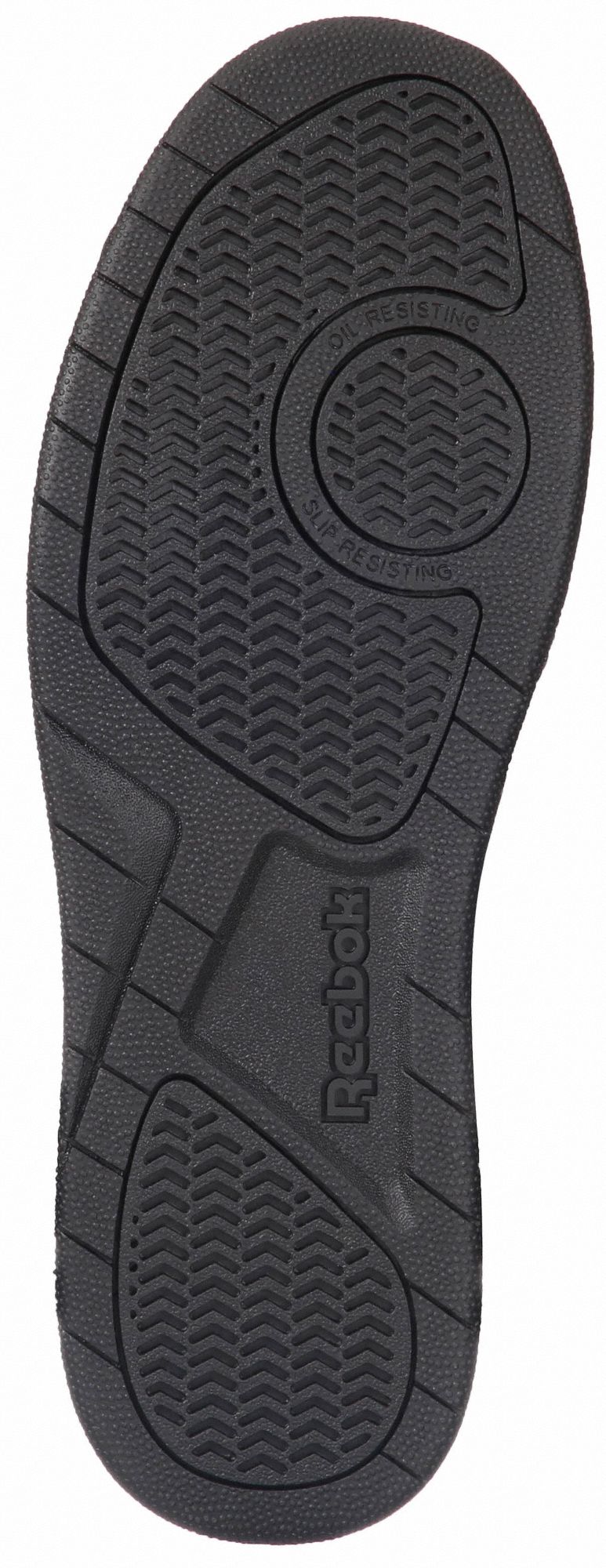 REEBOK Athletic High-Top, 7 1/2, W, Men's, Black, Composite Toe Type