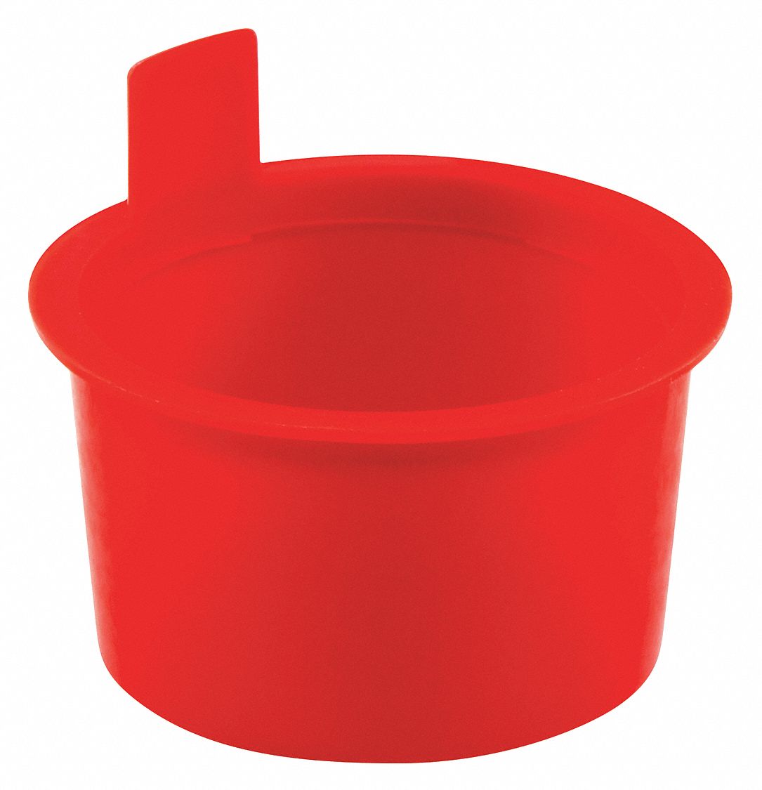 Tapered Plug: LDPE, For 0.58 in to 0.667 in Hole, Red, 0.81 in Plug Dia at Top, 1, 000 PK