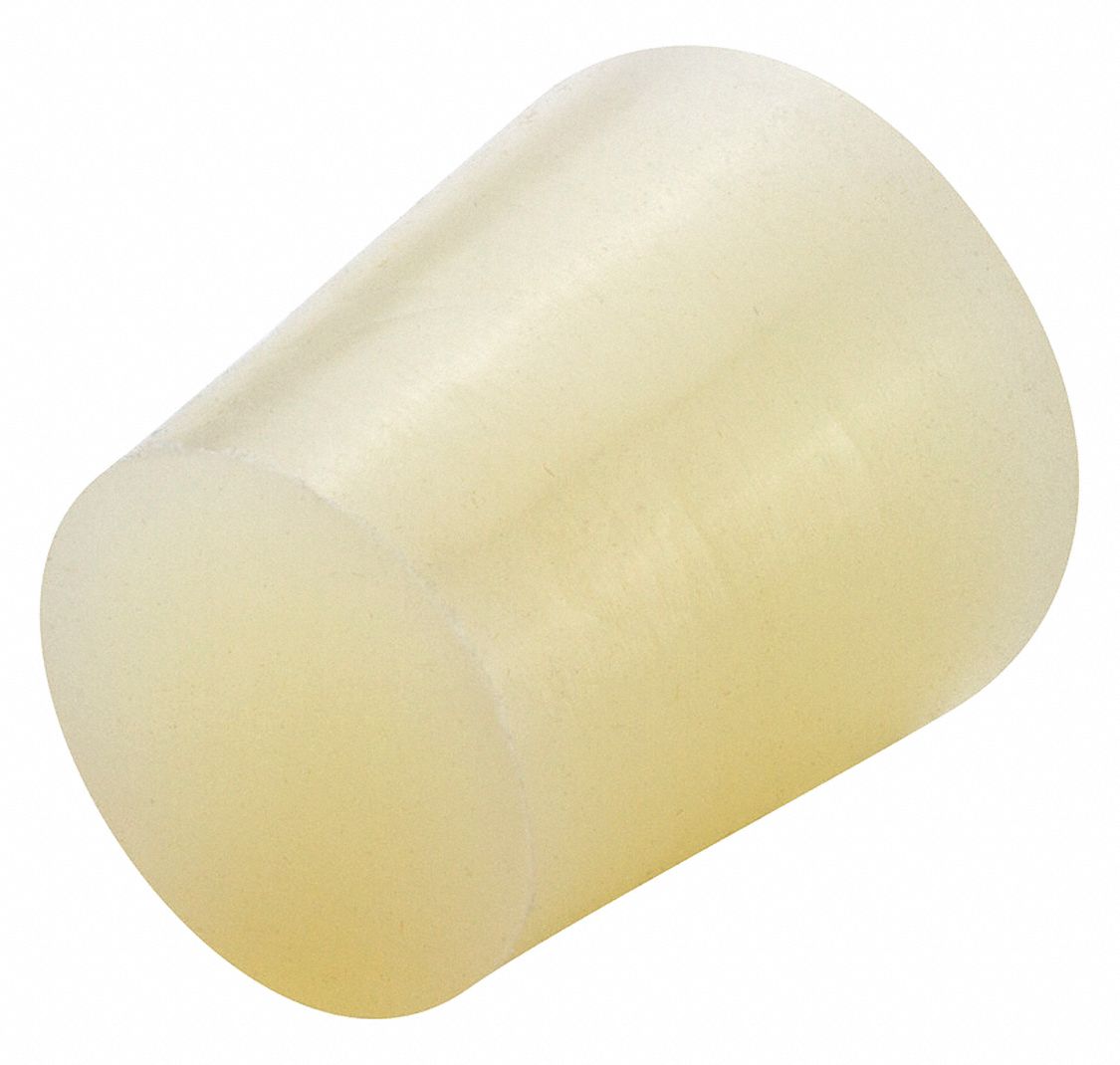 Extra-Long Ultrabake Plug: Silicone, For 0.75 in to 0.925 in Hole, Clear, 1 in Overall Lg, 250 PK