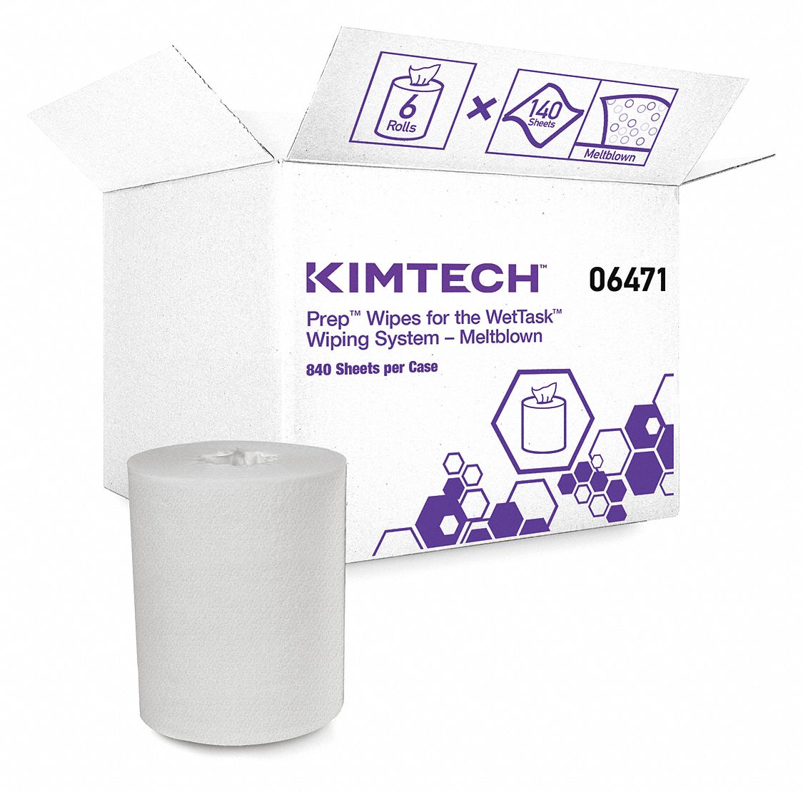 KIMTECH Dry Wipe Roll 6 PK 60LY666471 Grainger