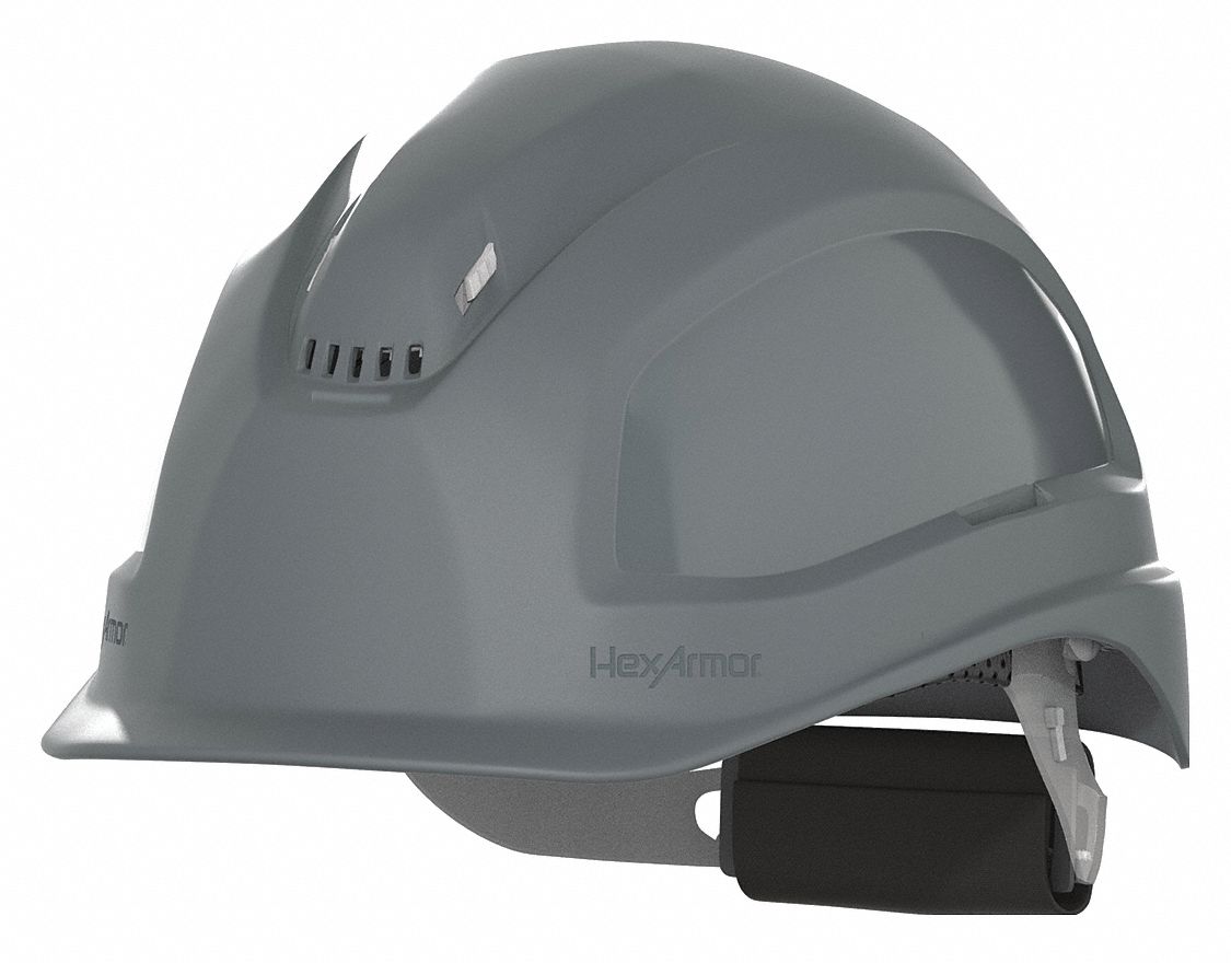 HEXARMOR Front Brim, Safety Helmet, Type 1, Class C ANSI Classification