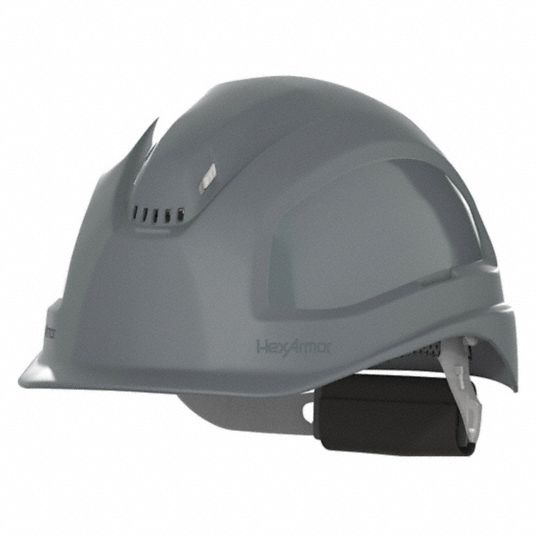 Gray, No Graphics, Safety Helmet - 60MF65|16-11006 - Grainger