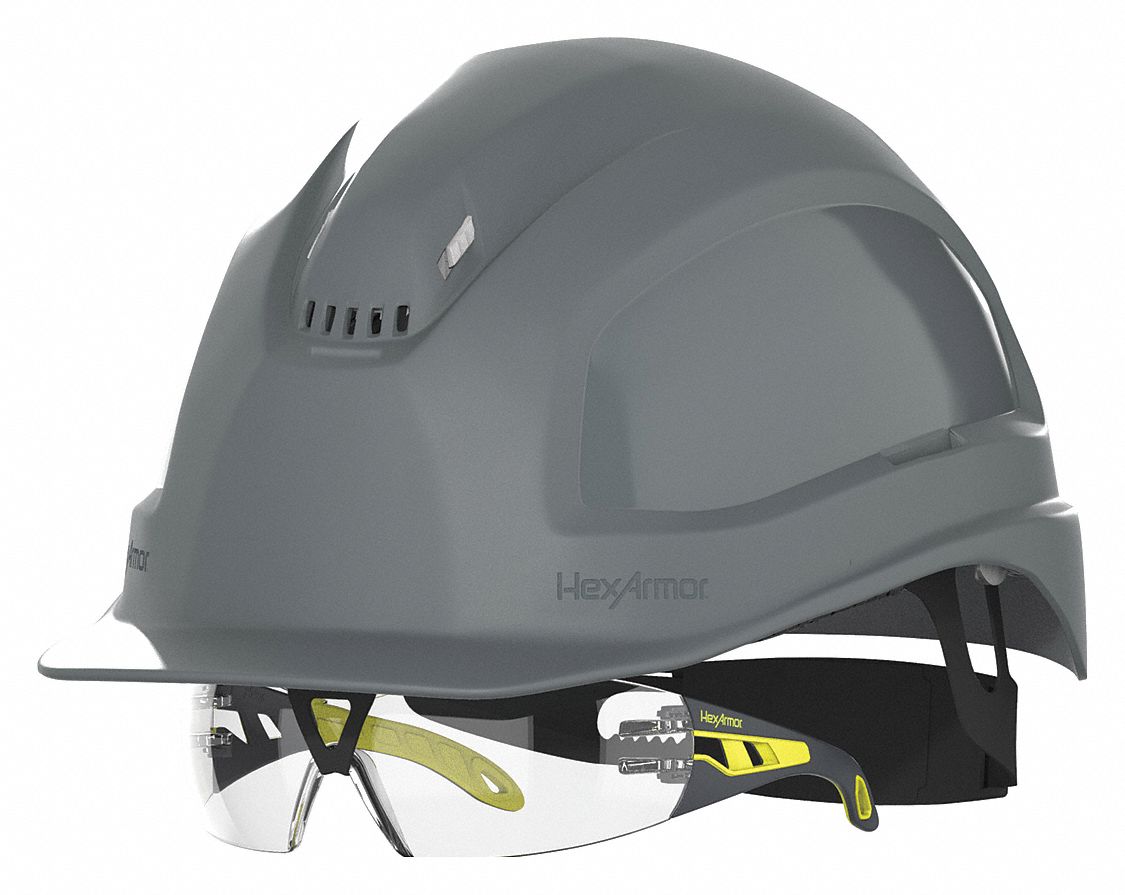 HEXARMOR Front Brim, Safety Helmet, Type 1, Class C ANSI ...