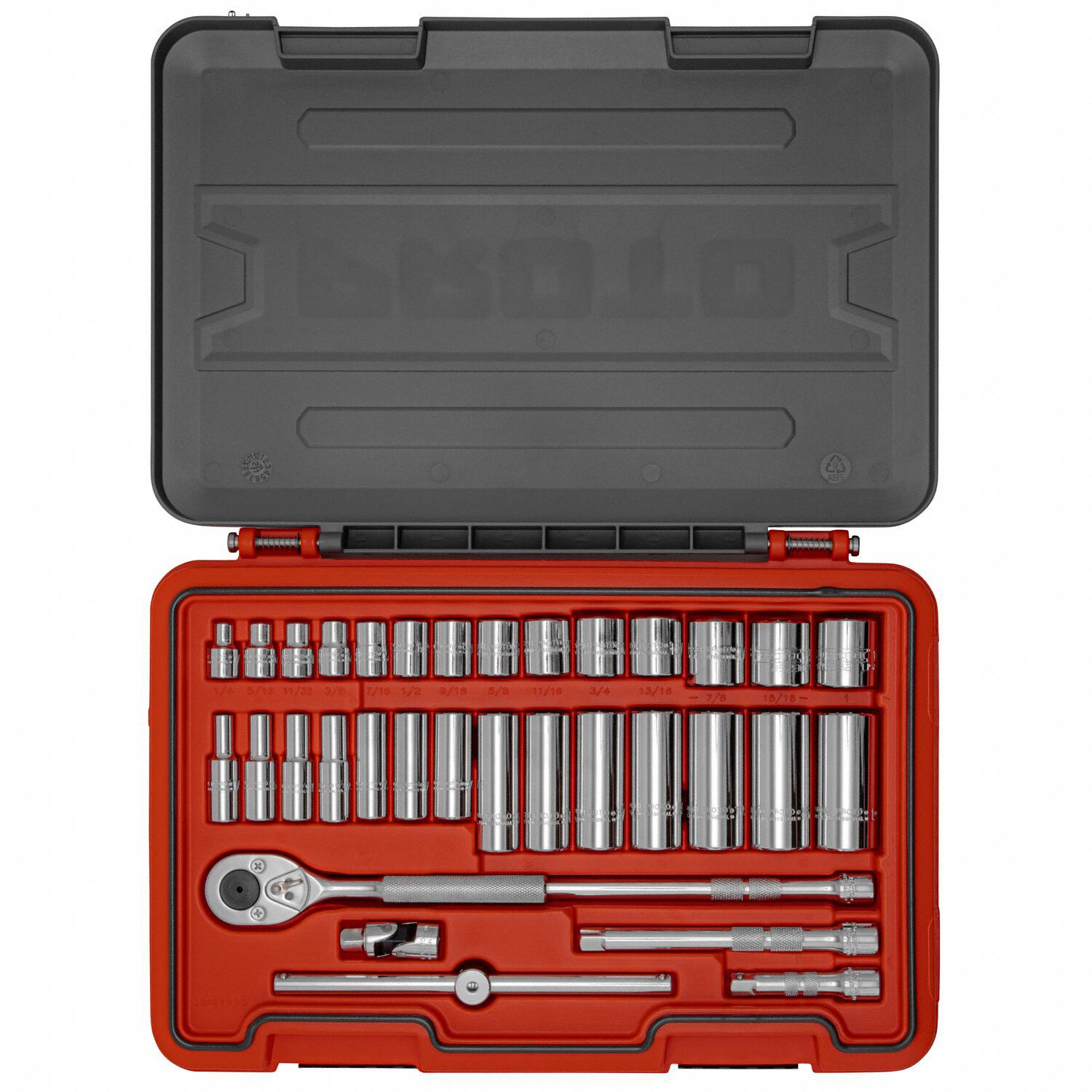 ENS DOUILLES,ENTR 3/8PO,34PC,SAE