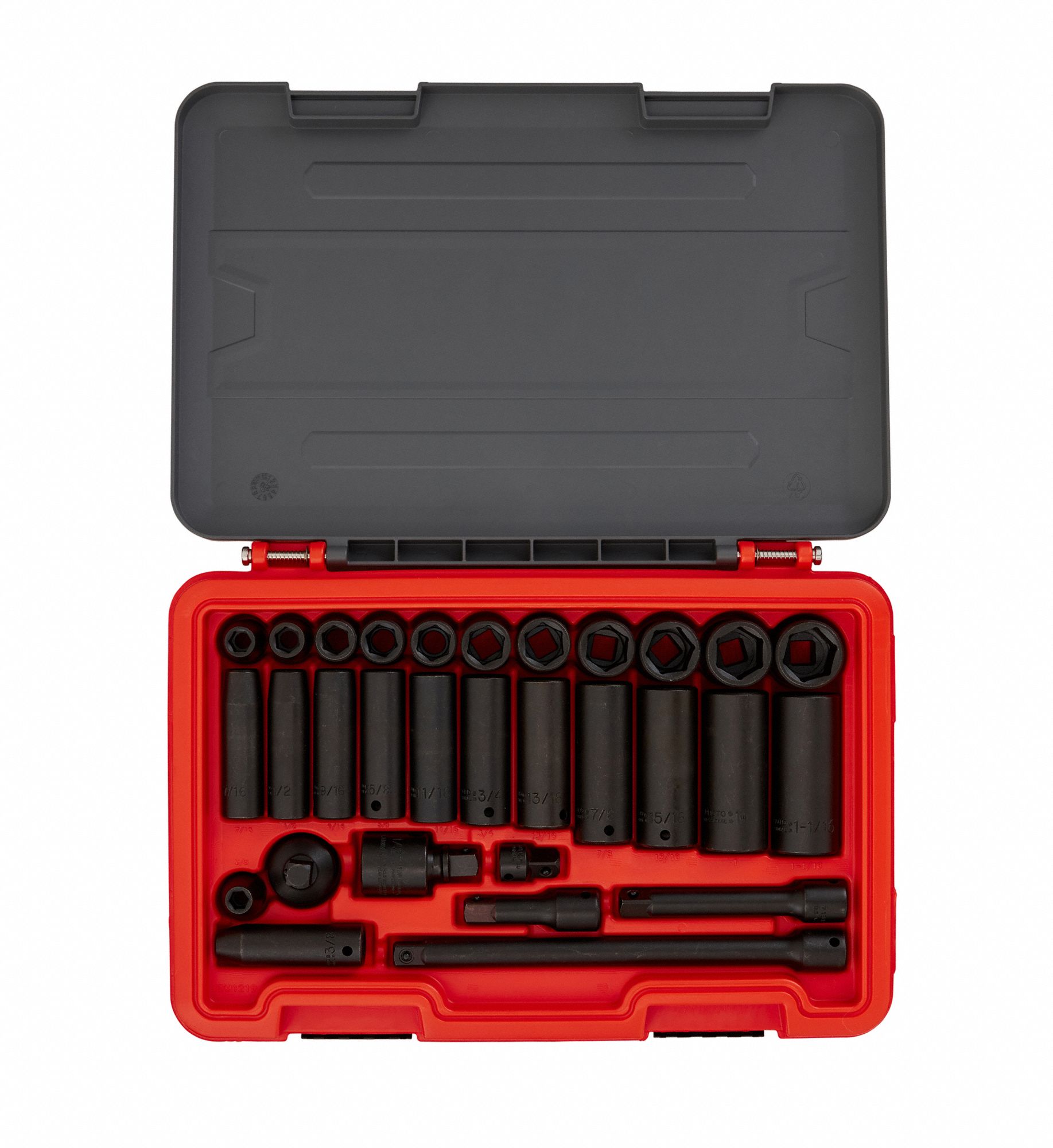 PROTO, 1/2 in Drive Size, 30 Pieces, Socket Set - 60ML22|J74130IM ...