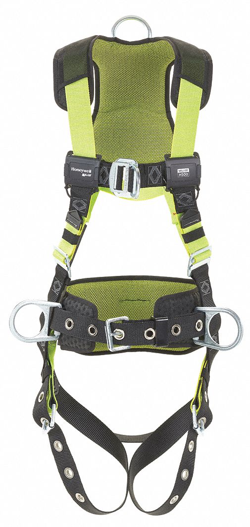 HARNESS, FALL ARREST, QUICK-CONNECT, 420 LB, YELLOW, UNIVERSAL, STEEL W SPECIALLY FORMULATED WEBBING