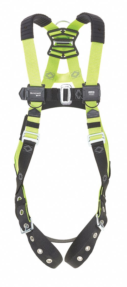 FALL ARREST HARNESS, MATING, 420 LB, YELLOW, UNIVERSAL, STEEL W SPECIALLY FORMULATED WEBBING