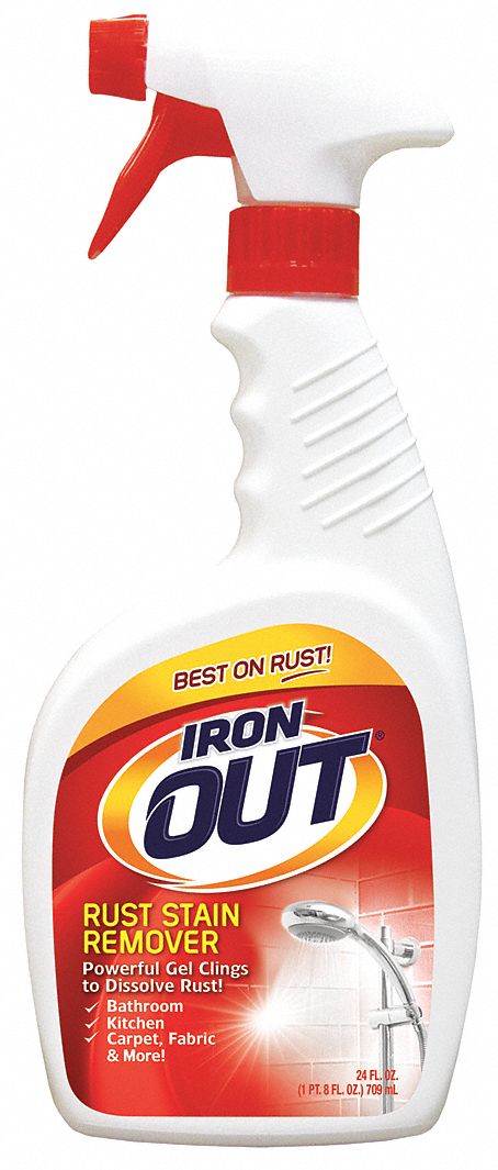 Rust Stain Remover: Trigger Spray Bottle, 24 oz Container Size, Ready to Use, Liquid, 6 PK