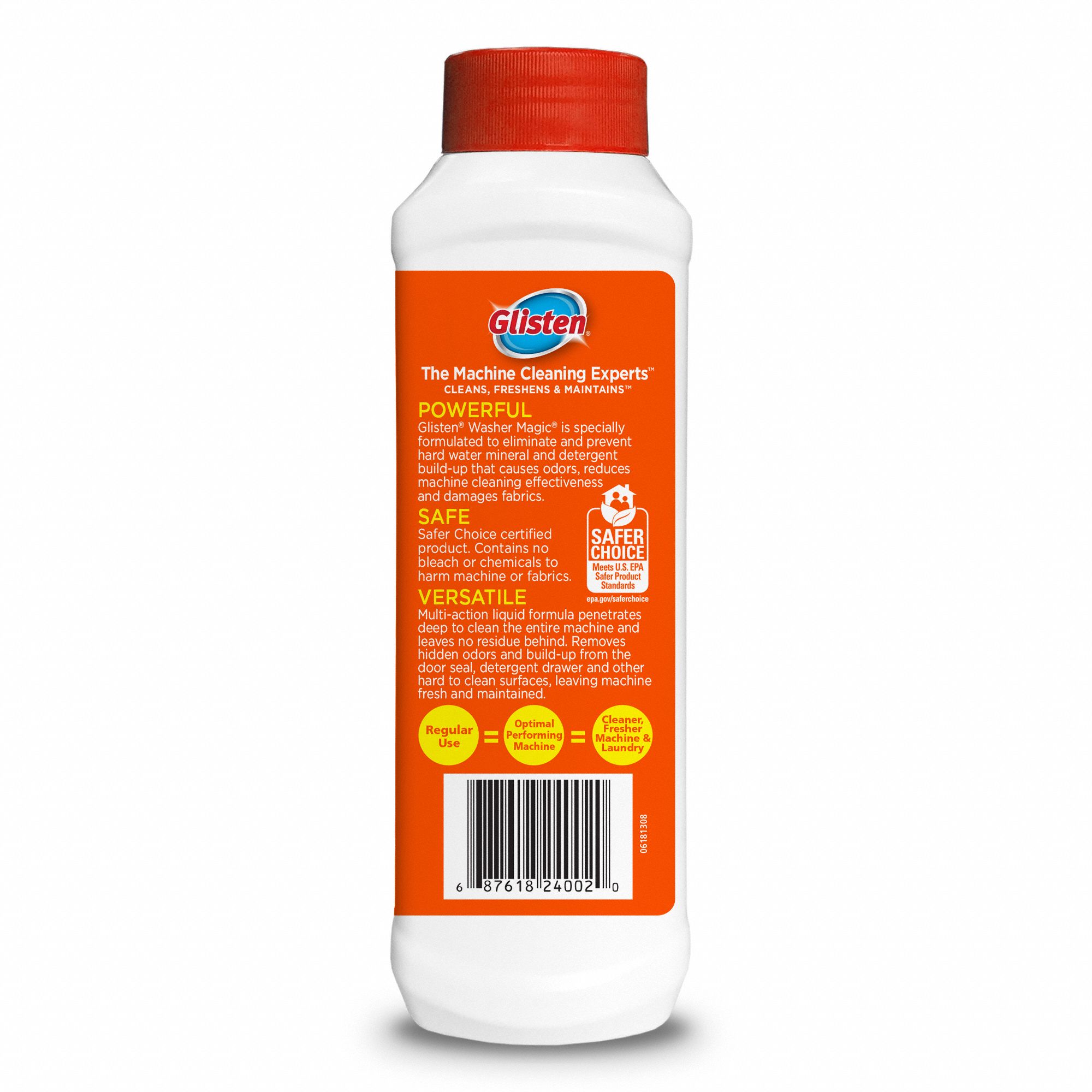 GLISTEN Washing Machine Cleaner Liquid, 12 oz, Floral, Glisten®, 6 PK