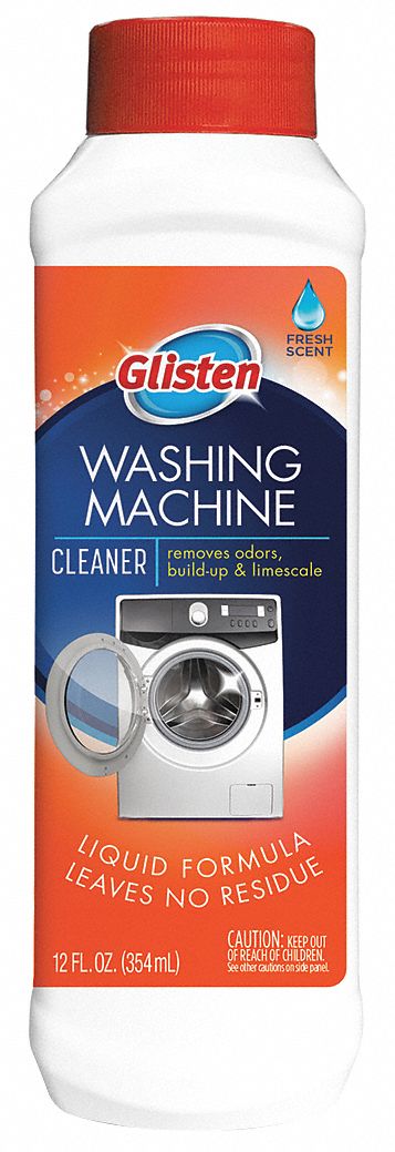 Washing Machine Cleaner: Liquid, 12 oz, Floral, Glisten®, 6 PK