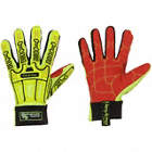 SAFETY GLOVES, XS, 10 IN, ELASTIC WRIST, SUPERFABRIC LINING/LEATHER PALM
