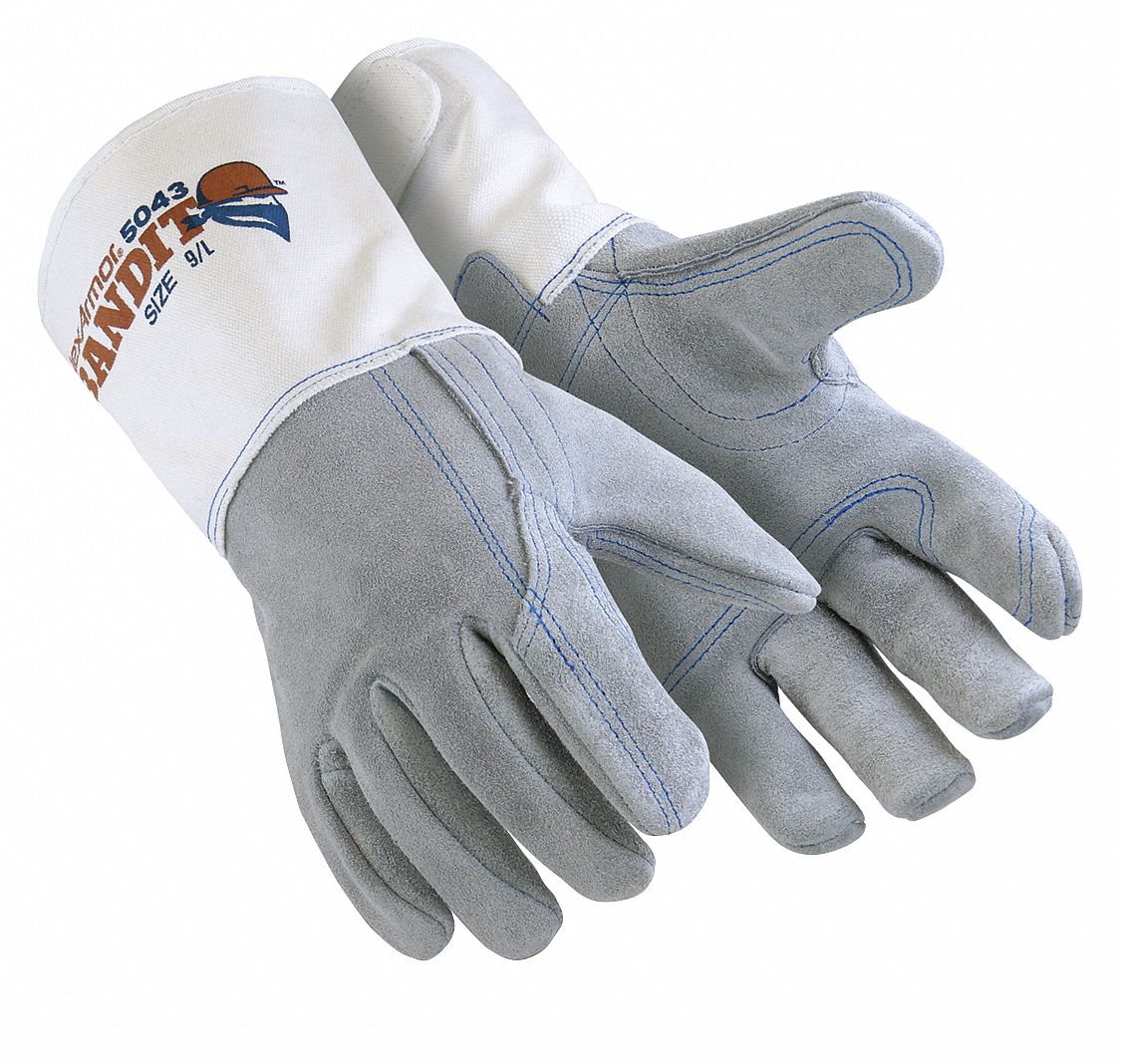 GANTS EN CUIR, P(7), GANT DE TRAVAIL, COMPREND DOUBLE PAUME, CUIR DE VACHE HAUT DE GAMME, NYLON