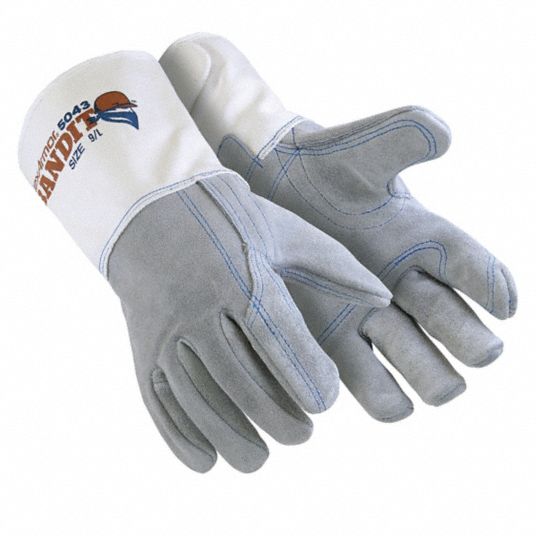 Work Gloves Leather Palm, XL