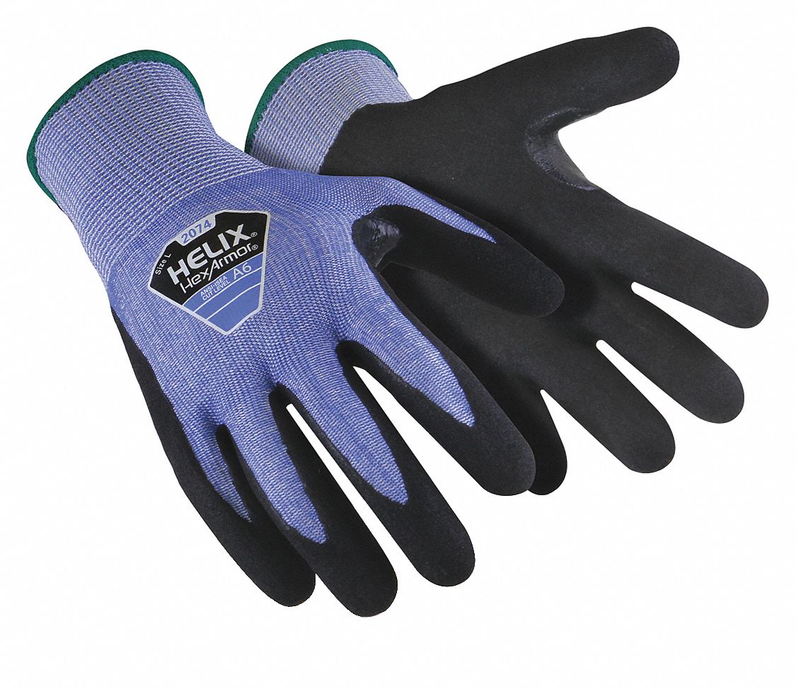 KNIT GLOVES,A6,13 GA,HPPE STEEL,PR