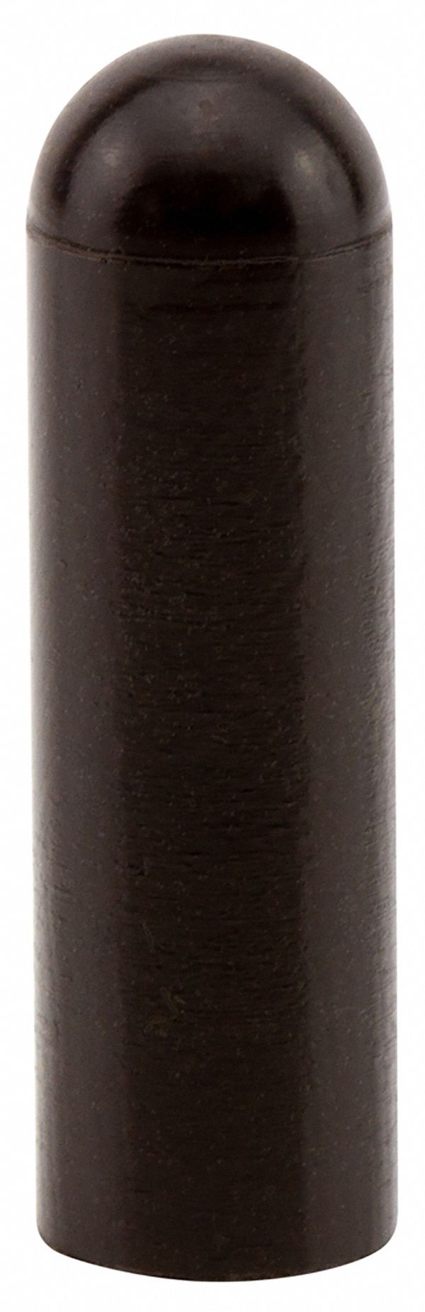 Straight Sided Cap: Silicone, Black, 0.223 in Inside Dia, 1 in Inside Lg, Round, 500 PK