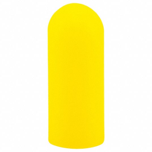 Silicone, Yellow, Straight Sided Cap - 60MV05|SC375 SH-51243 - Grainger