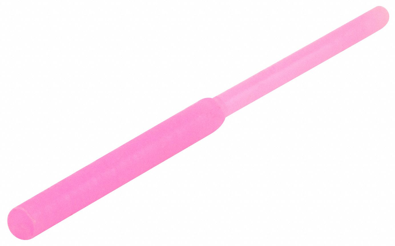 Ultrabake Silicone Pull Plug: Silicone, For 0.0625 in Hole, Pink, 0.625 in Plug Lg, 500 PK