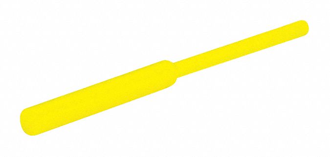 Ultrabake Silicone Pull Plug: Silicone, For 0.078125 in Hole, Yellow, 0.625 in Plug Lg, 500 PK