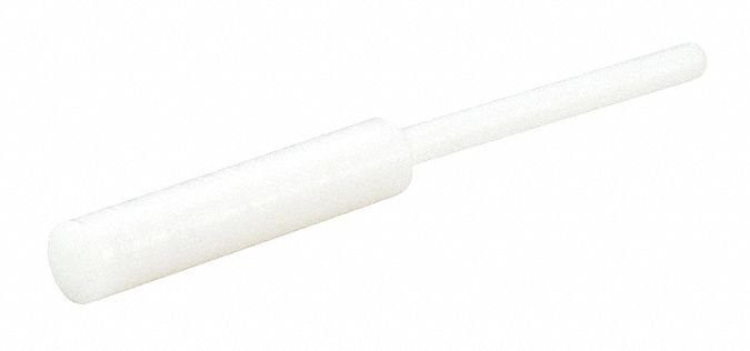 Ultrabake Silicone Pull Plug: Silicone, For 0.109375 in Hole, White, 0.625 in Plug Lg, 500 PK