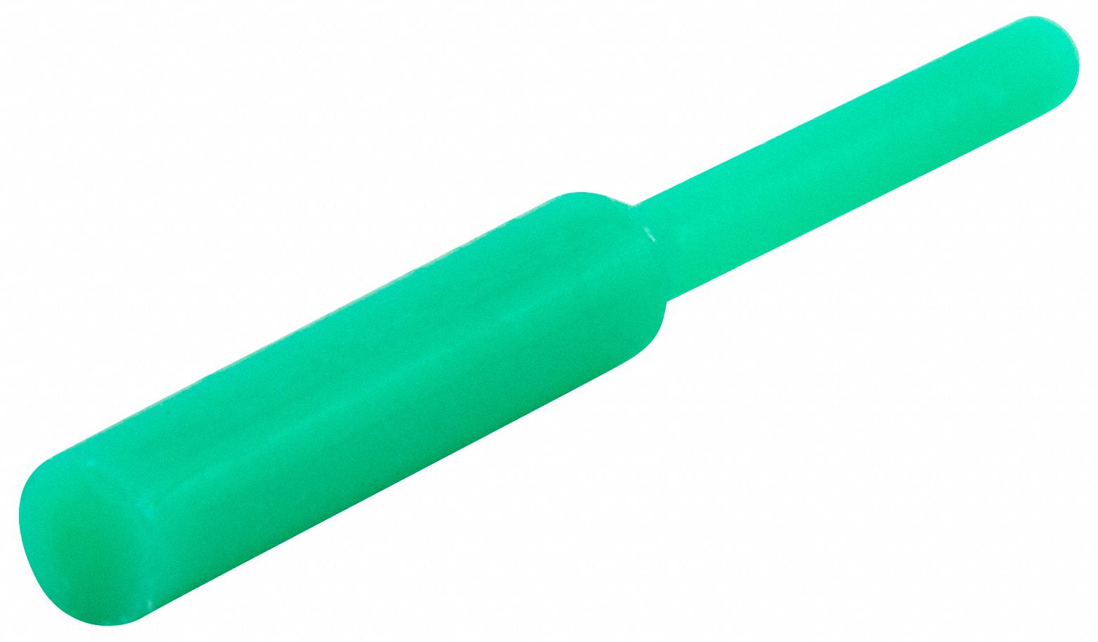 Ultrabake Silicone Pull Plug: Silicone, For 0.125 in Hole, Light Green, 0.625 in Plug Lg, 500 PK