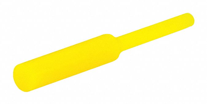 Ultrabake Silicone Pull Plug: Silicone, For 0.140625 in Hole, Yellow, 0.632 in Plug Lg, 500 PK