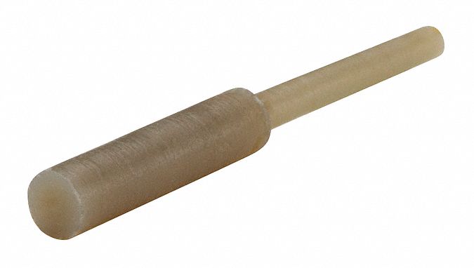 Ultrabake Silicone Pull Plug: Silicone, For 0.140625 in Hole, Gray, 0.625 in Plug Lg, 500 PK