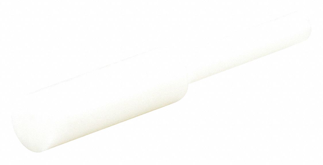Ultrabake Silicone Pull Plug: Silicone, For 0.171875 in Hole, White, 0.625 in Plug Lg, 500 PK