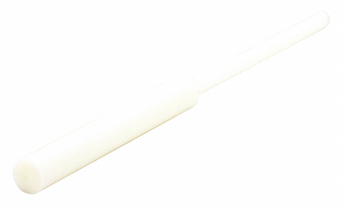 Ultrabake Silicone Pull Plug: Silicone, For 0.265625 in Hole, White, 2 in Plug Lg, 500 PK